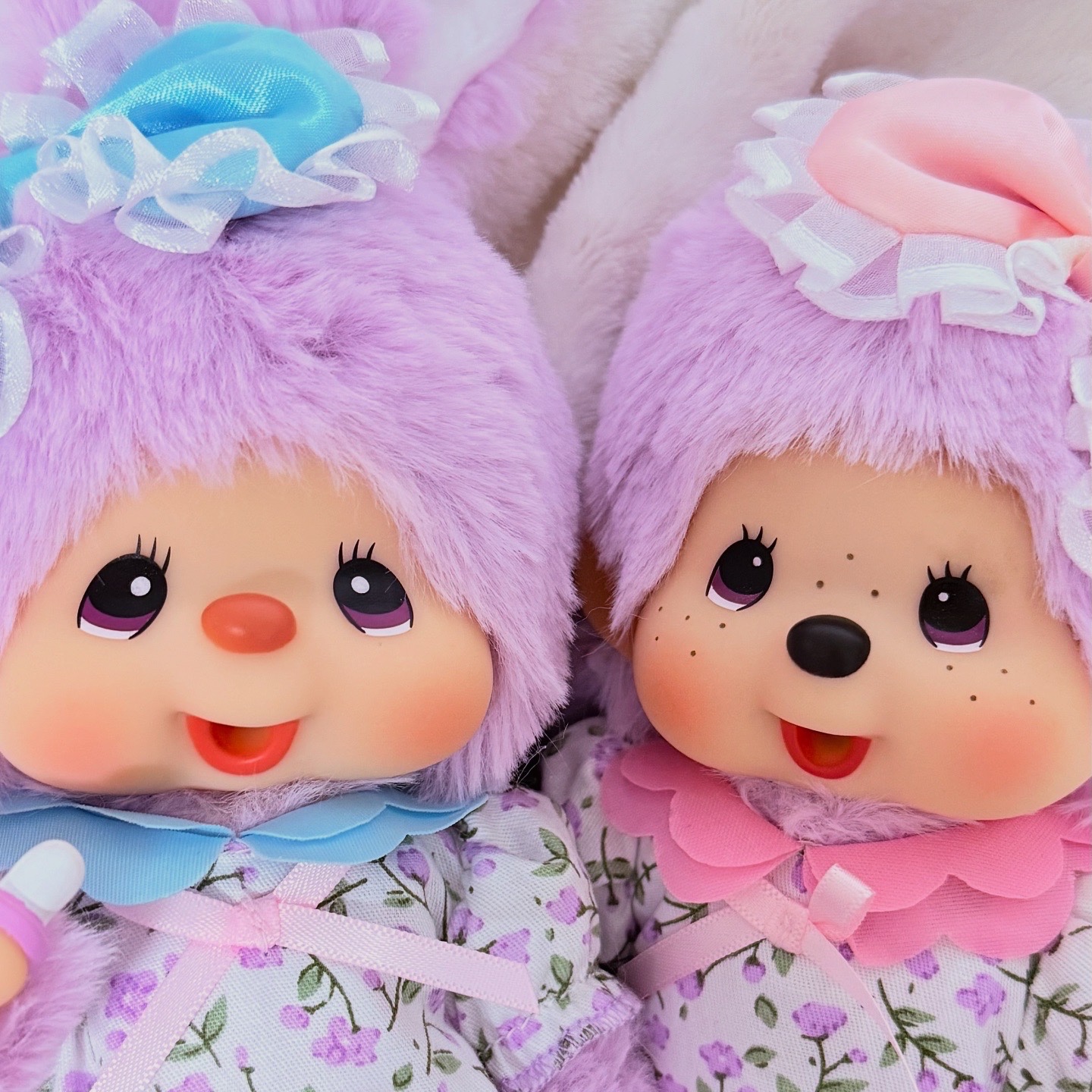 Monchhichi Lavender Sprite Posing Monchhichi S Girl Doll, Monchhichi Lavender Sprite Posing Chimutan S Doll 착용 스타일 - 1