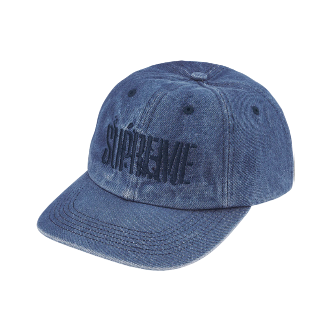 - Supreme Splatter 6-Panel Denim - 25FW