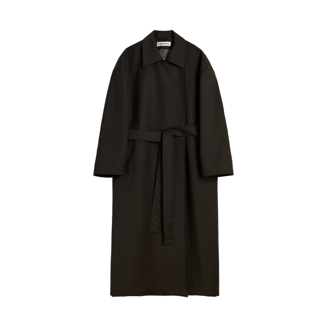 W4251CC (W) Our Legacy Court Coat Churchill Stripe Membrane Wool