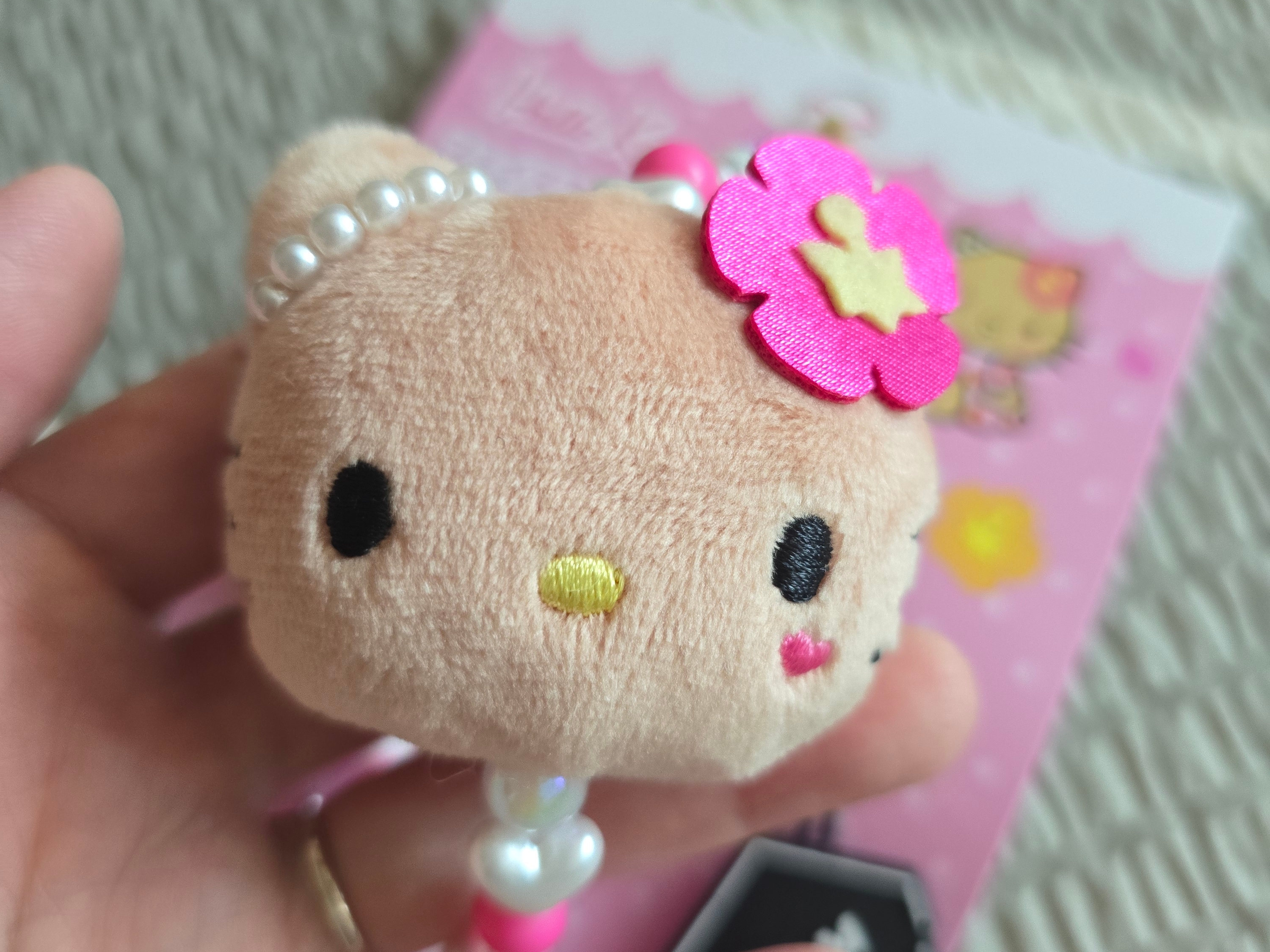 Sanrio Hello Kitty Face Mascot Strap Sunburn 착용 스타일 - 2