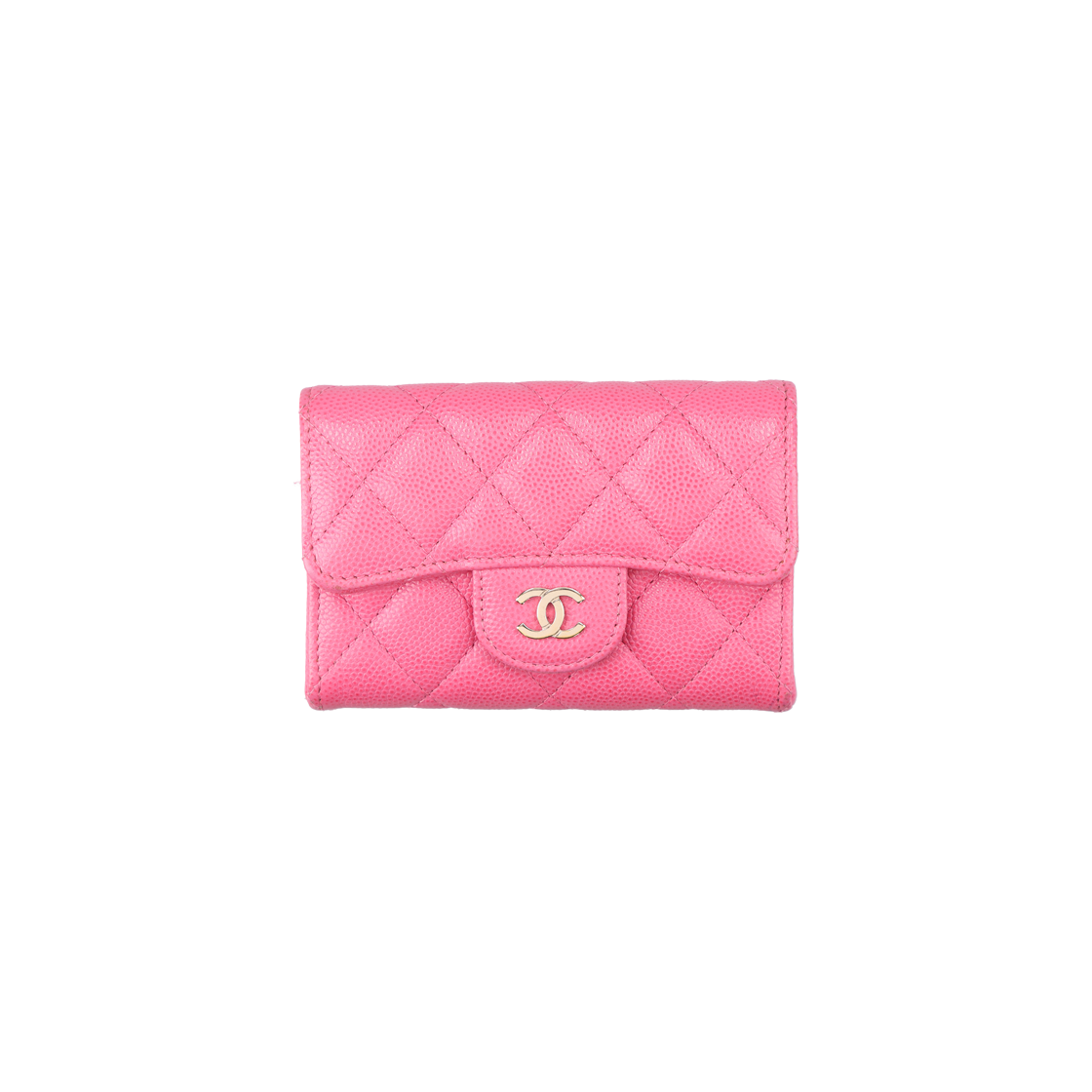 ITA56BPVT4TJ Chanel Classic Card Wallet in Pink Calfskin with Gold Hardware