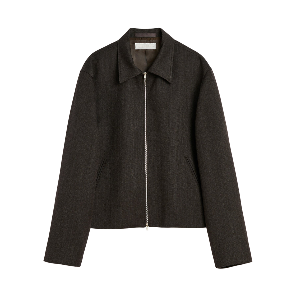 M4250MH Our Legacy Mini Jacket Havana Brown Chain Wool