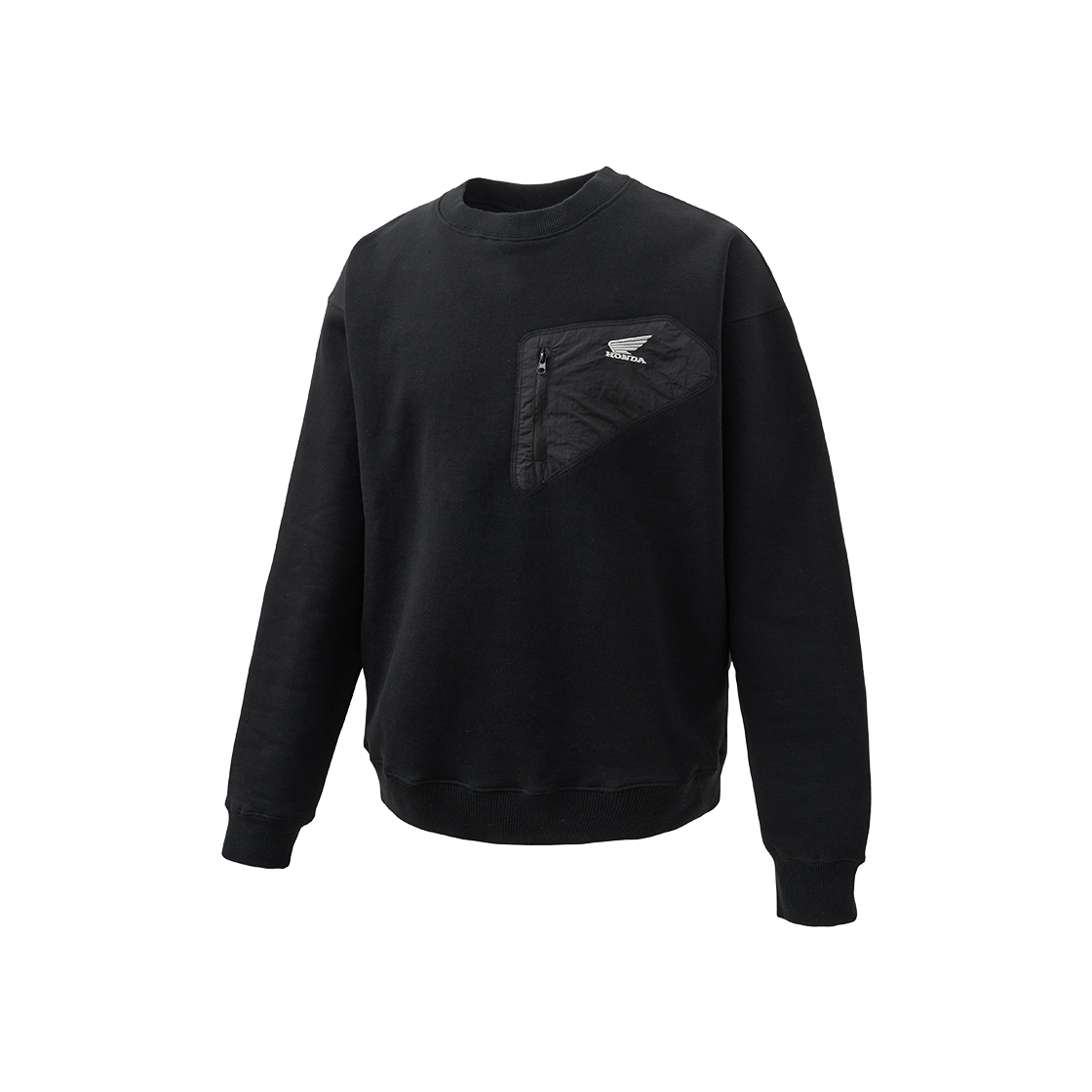 HFF1CR331ABK H-Tech Wing Stitch Quilting Crewneck Black