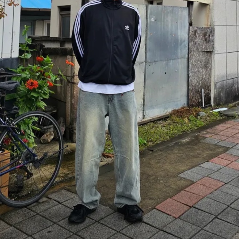 Adidas Adicolor Classics Firebird Track Top Black - KR Sizing 착용 스타일