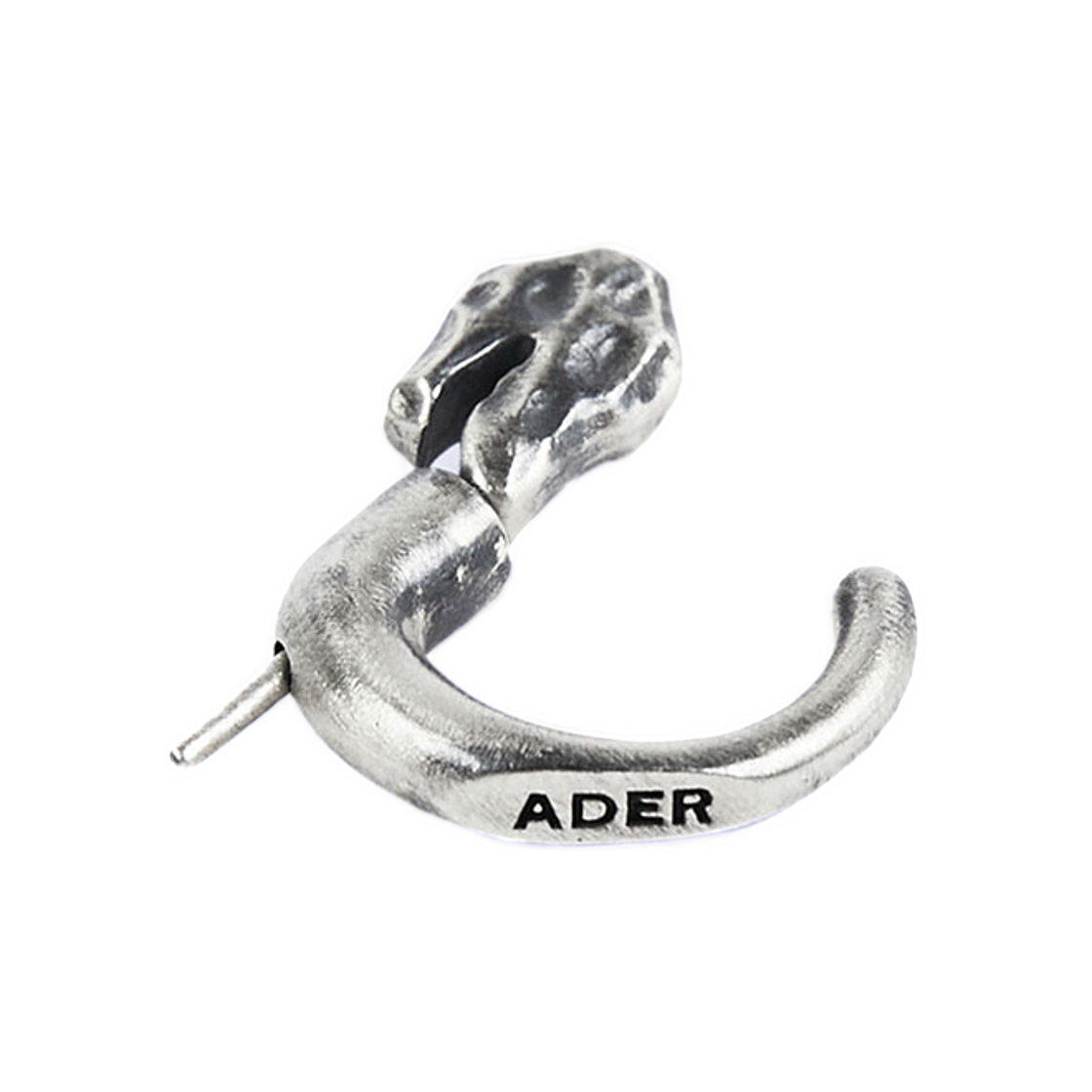 BKAFWER01SV Ader Error Destroyed Pin Earring Silver