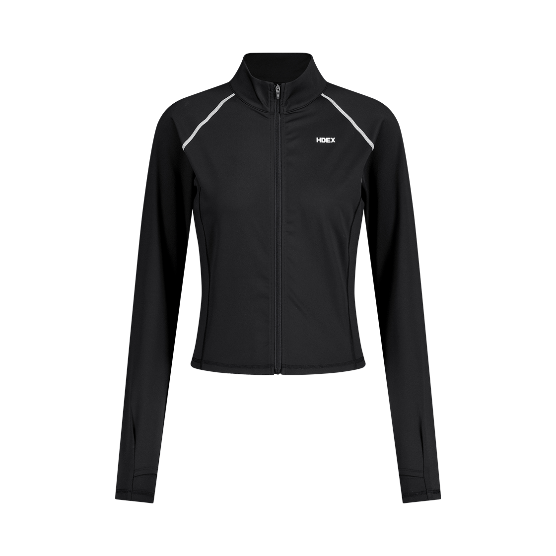 H253WRSJK080BK HDEX Womens Support Performance Zip-Up Black