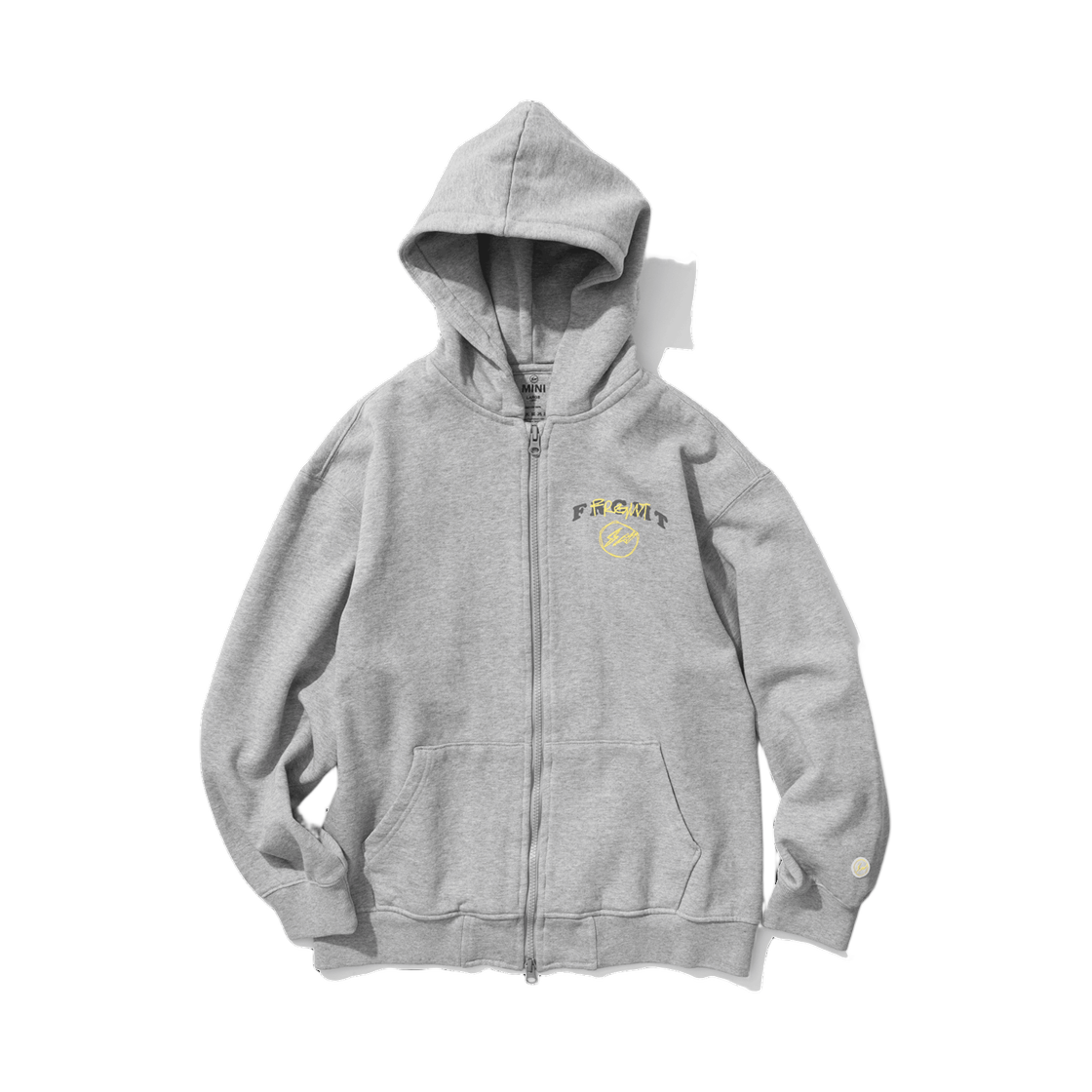 (키즈) 프라그먼트 미니 미니 로고 집업 후드 M그레이((Kids) Frgmt Mini Mini Logo Zip Up Hoodie Mgrey)