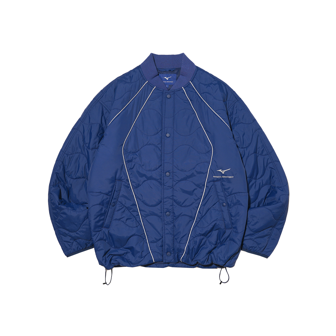 피뎁트 X 미즈노 파이핑 퀄팅자켓 블루([Phyps Dept X Mizuno] Piping Quilting Jacket Blue)