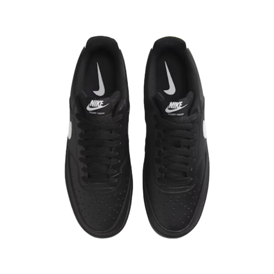 나이키 코트 비전 로우 블랙 화이트(Nike Court Vision Low Black White) - 2