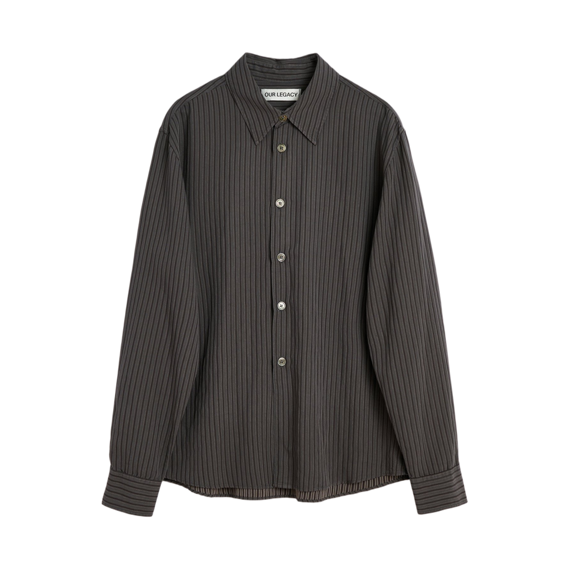 M4252BIS Our Legacy Beyond Shirt Iron Stripe Ceremony Viscose