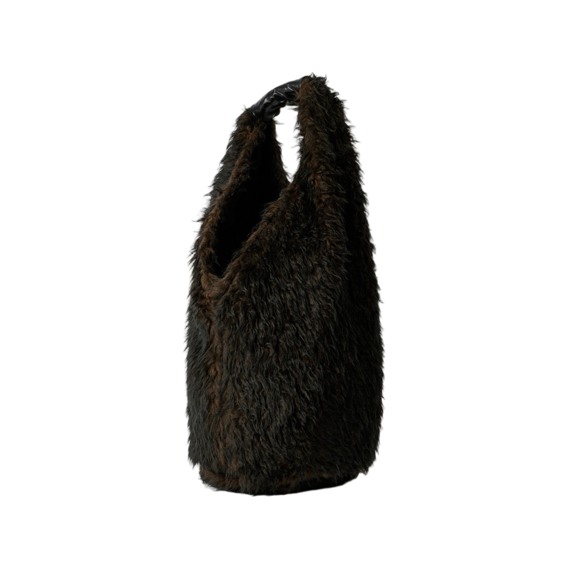 A4258DO Our Legacy Drip Bag Ombre Brown Hairy Wool