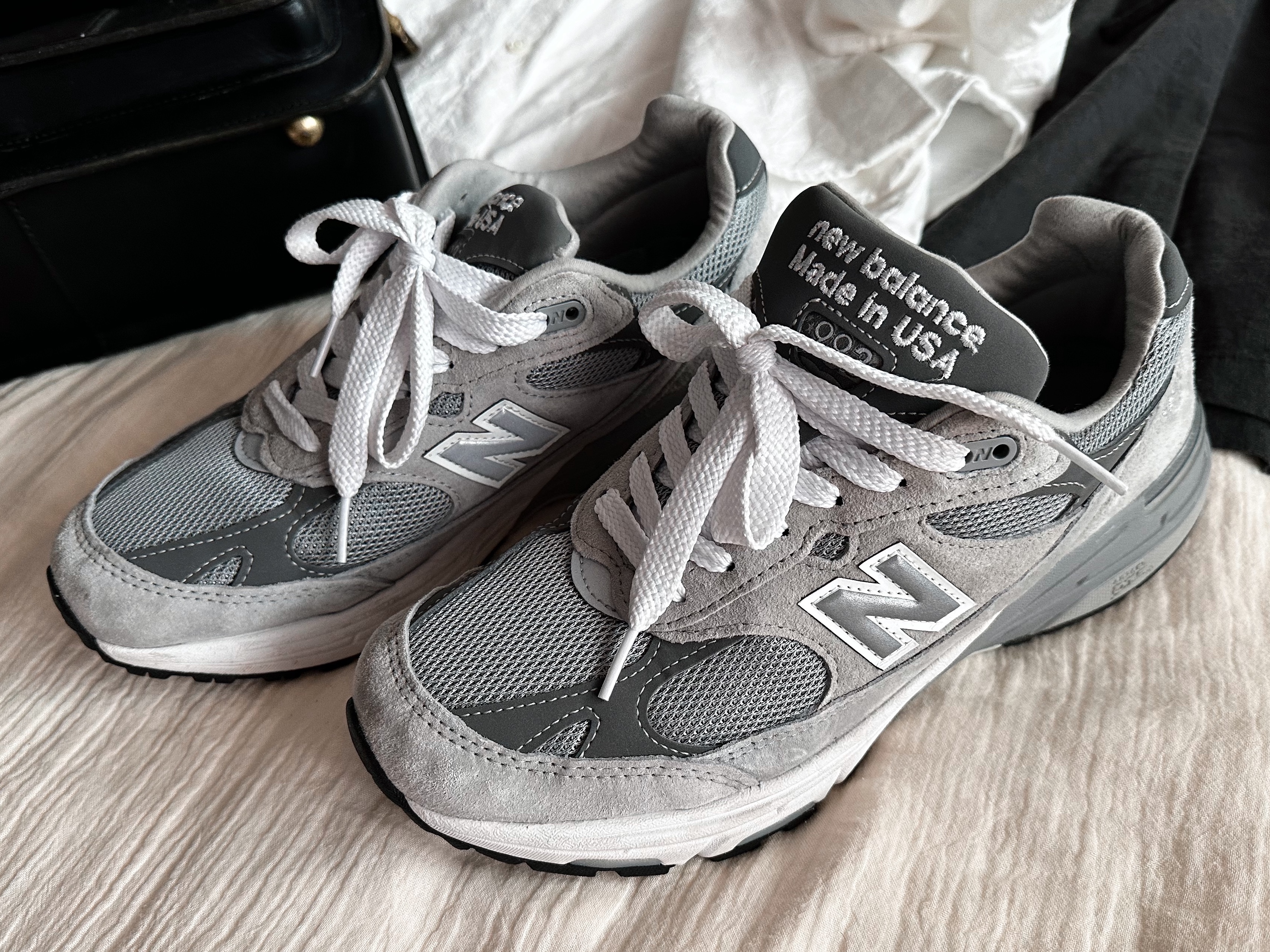 New Balance 993 Made in USA Grey - D Standard 착용 스타일