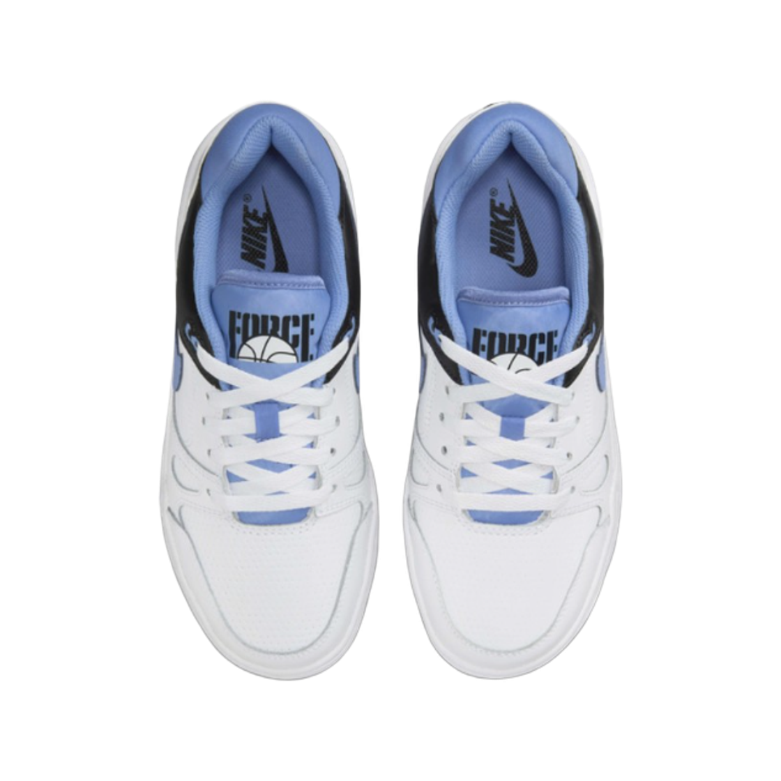 (GS) 나이키 풀 포스 로우 화이트 블랙((GS) Nike Full Force Low White Black) - 2