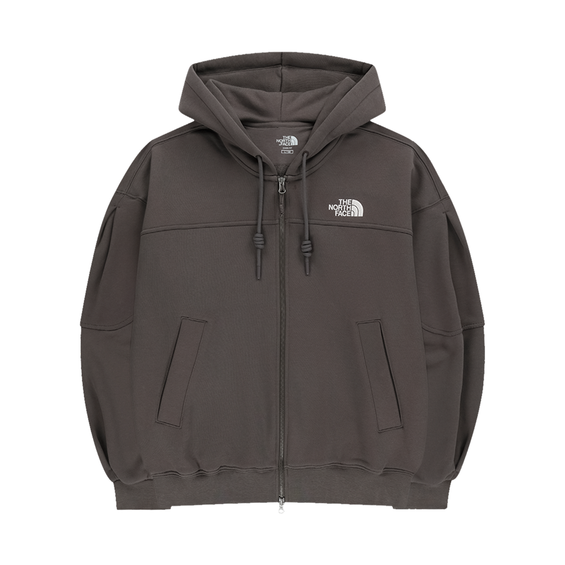 NJ5JR50L The North Face Dayoff Hood Zip Up Brown - 25FW