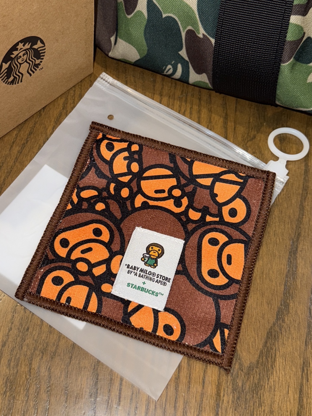 Starbucks x BAPE Baby Milo Coaster 착용 스타일