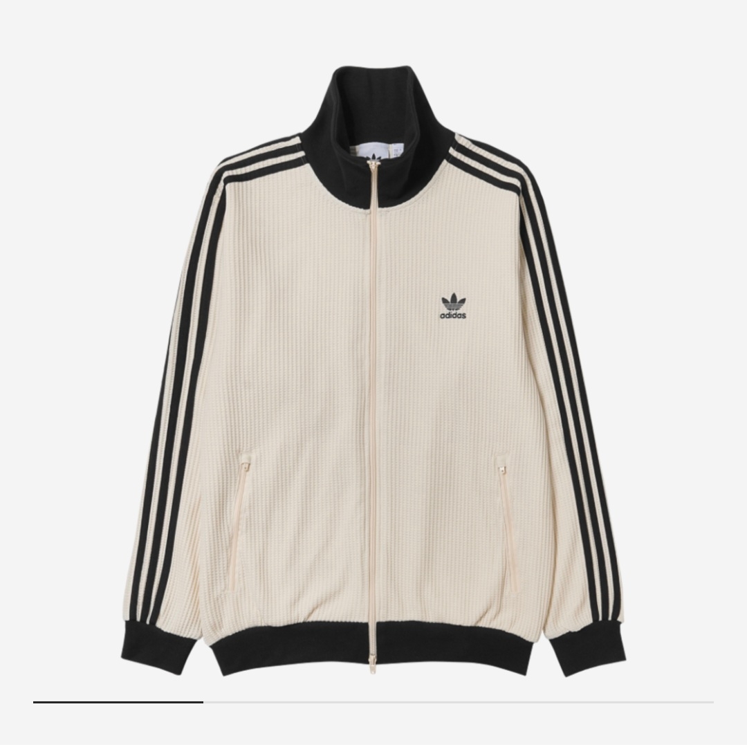 Adidas Waffle Beckenbauer Track Top Wonder White - KR Sizing 착용 스타일