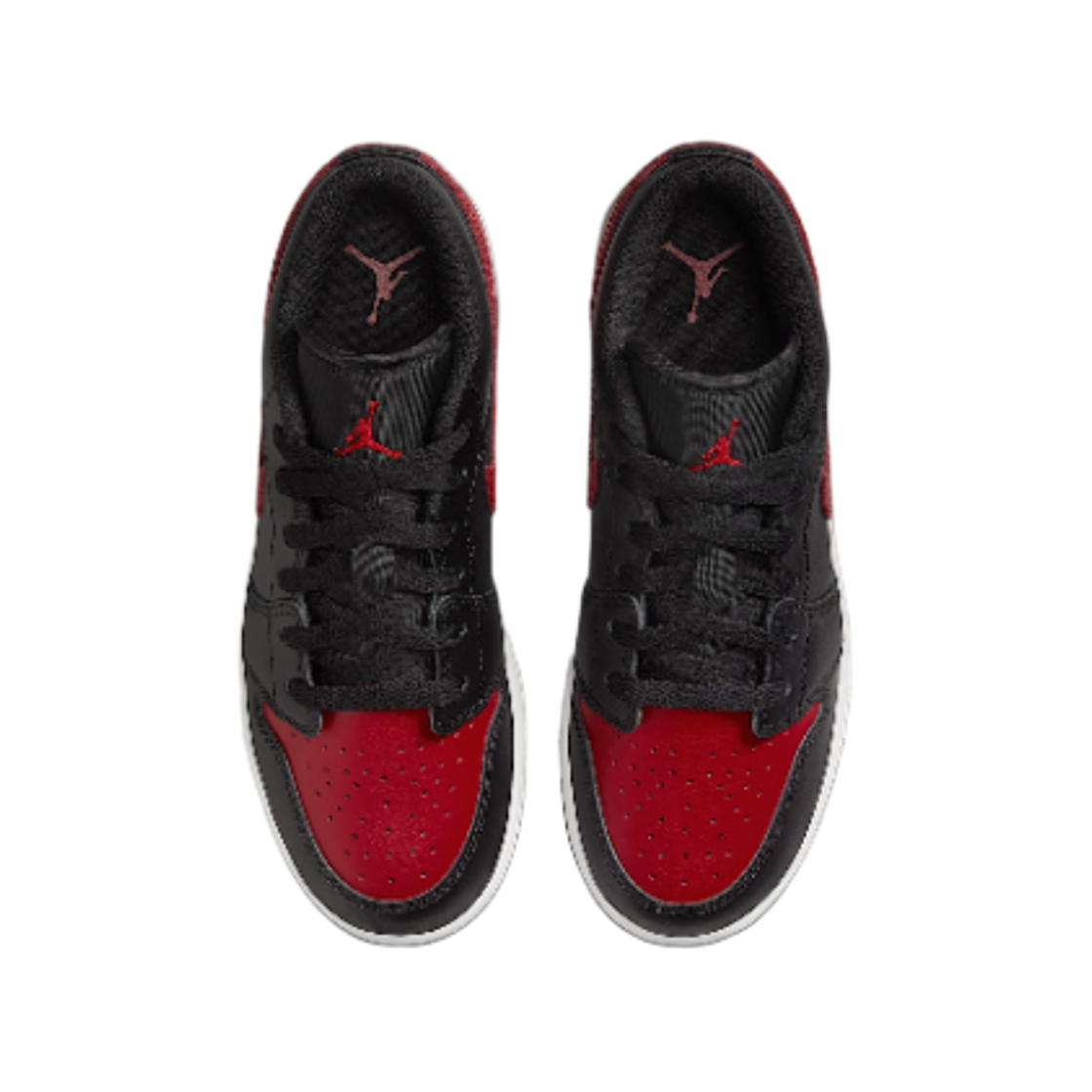 (GS) 조던 1 로우 블랙 바시티 레드((GS) Jordan 1 Low Black Varsity Red) - 2