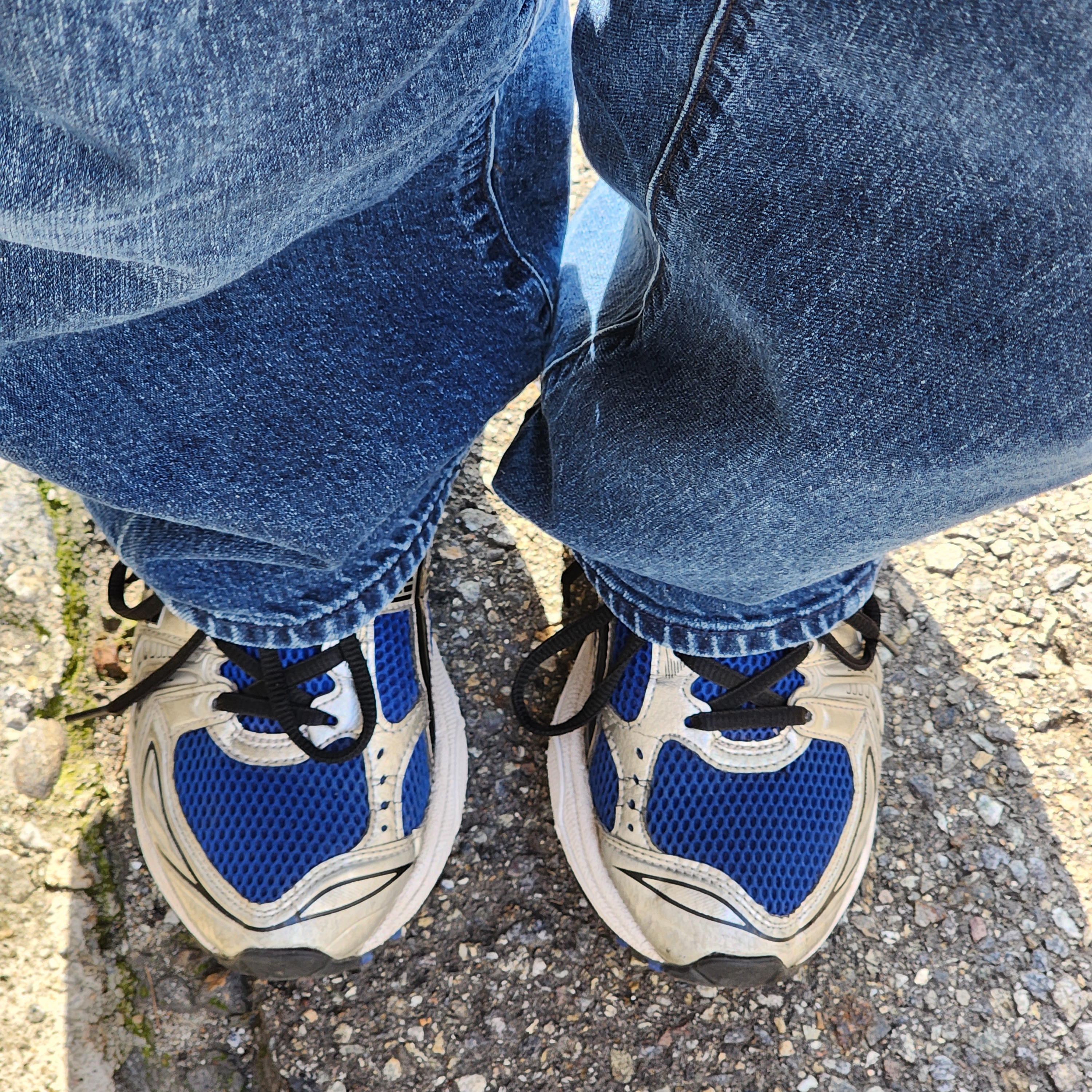 Asics Gel-Kayano 14 Monaco Blue Black 착용 스타일