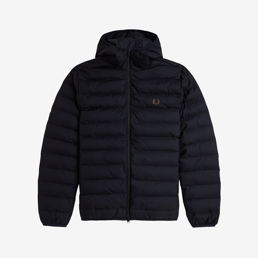 프레드 페리 후드 인슐레이트 재킷 블랙(Fred Perry Hooded Insulated Jacket Black) - 5