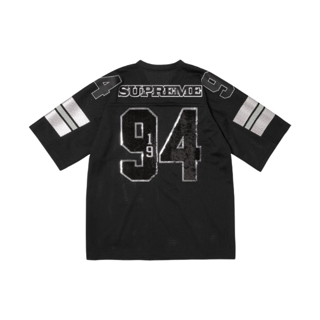 슈프림 시퀸 풋볼 저지 블랙 - 25FW(Supreme Sequin Football Jersey Black - 25FW) - 2