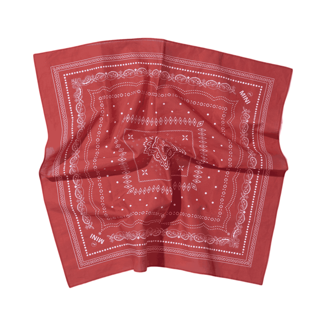 (키즈) 프라그먼트 미니 미니 로고 반다나 레드((Kids) Frgmt Mini Mini Logo Bandana Red)