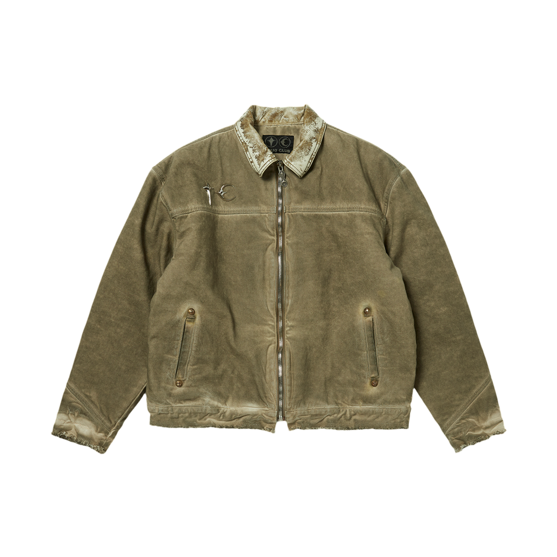 - Thug Club TC Washed Work Jacket Beige