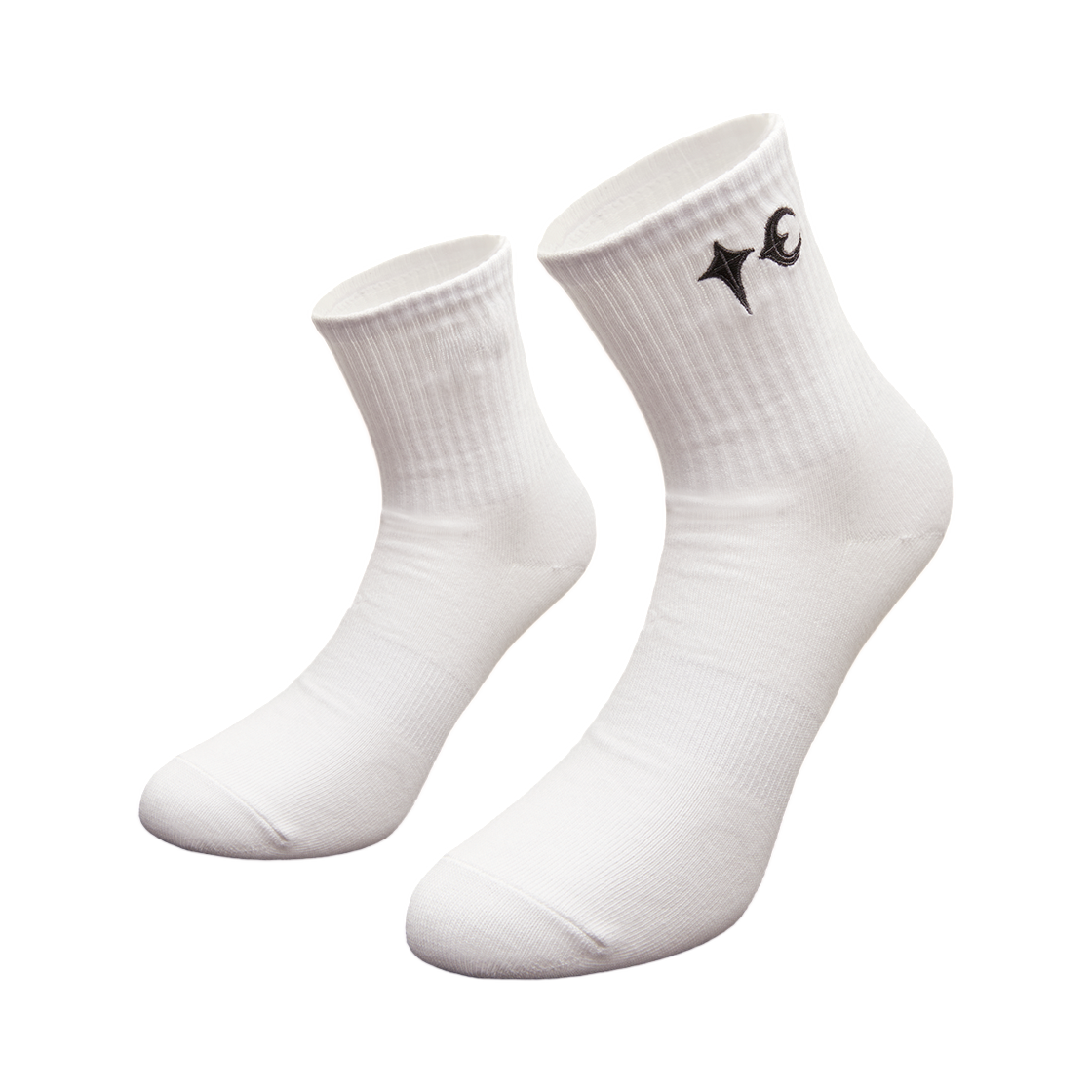 떠그 클럽 TC 자수 삭스 화이트(Thug Club TC Embroidered Socks White)