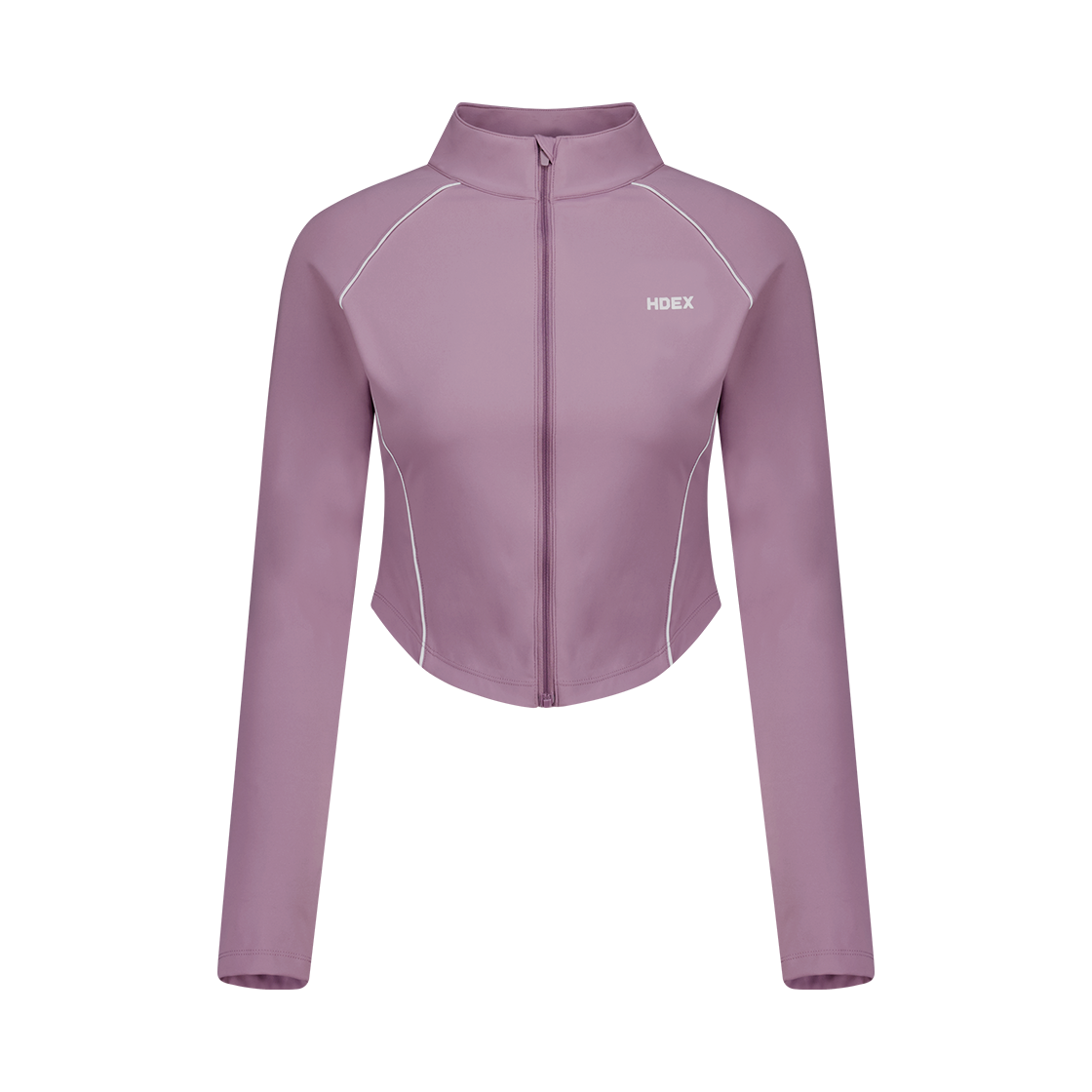 H253WSSJK090PL HDEX Womens Support Piping Zip-Up Plum