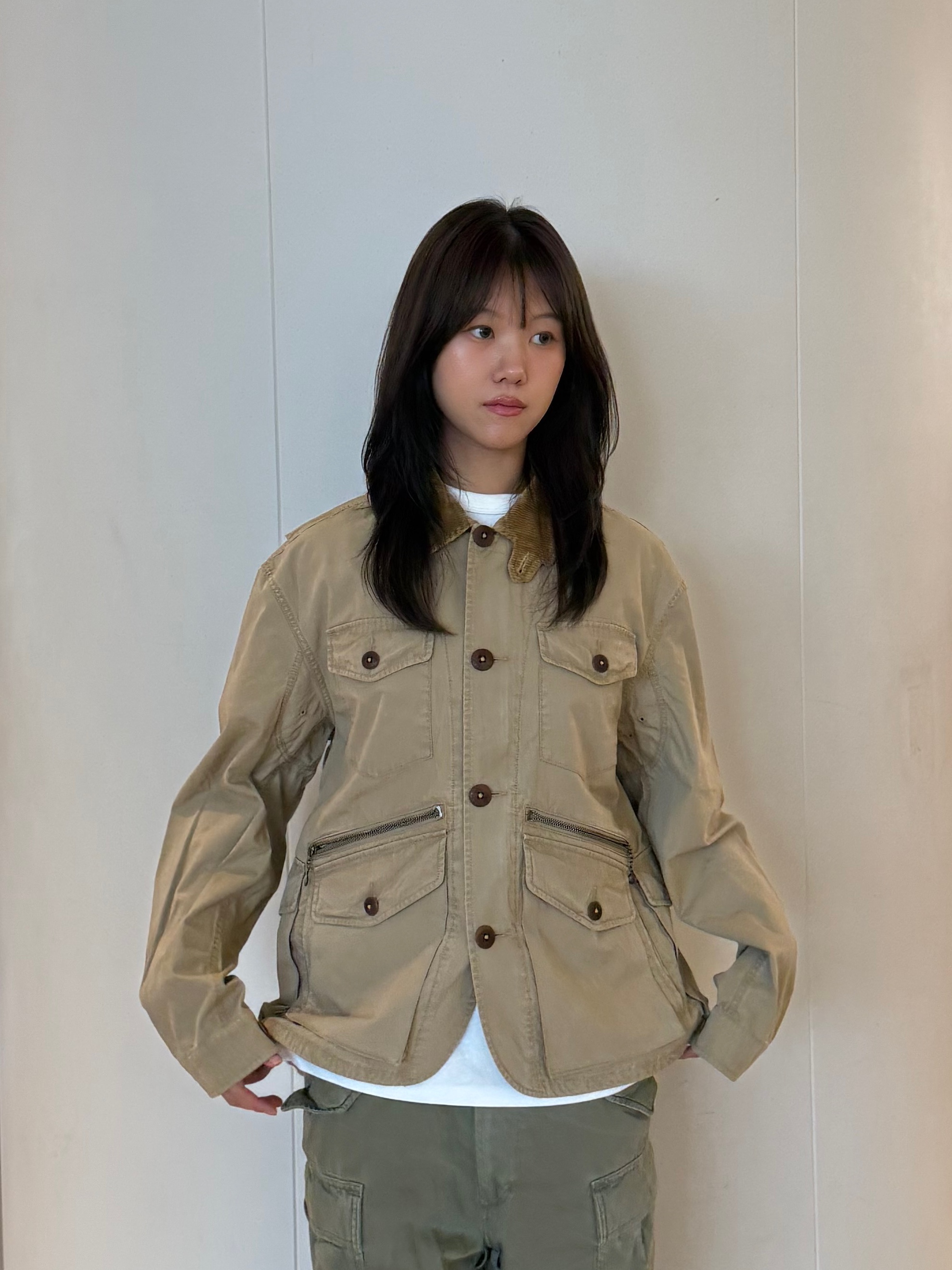 [KREAM Limited Edition The Trophy Fishing Club / 10%적립] Polo Ralph Lauren Canvas Wading Jacket Khaki - 25FW, [KREAM Limited Edition The Trophy Fishing Club / 10%적립] Polo Ralph Lauren Big Cargo Olive - 25FW 착용 스타일 - 1