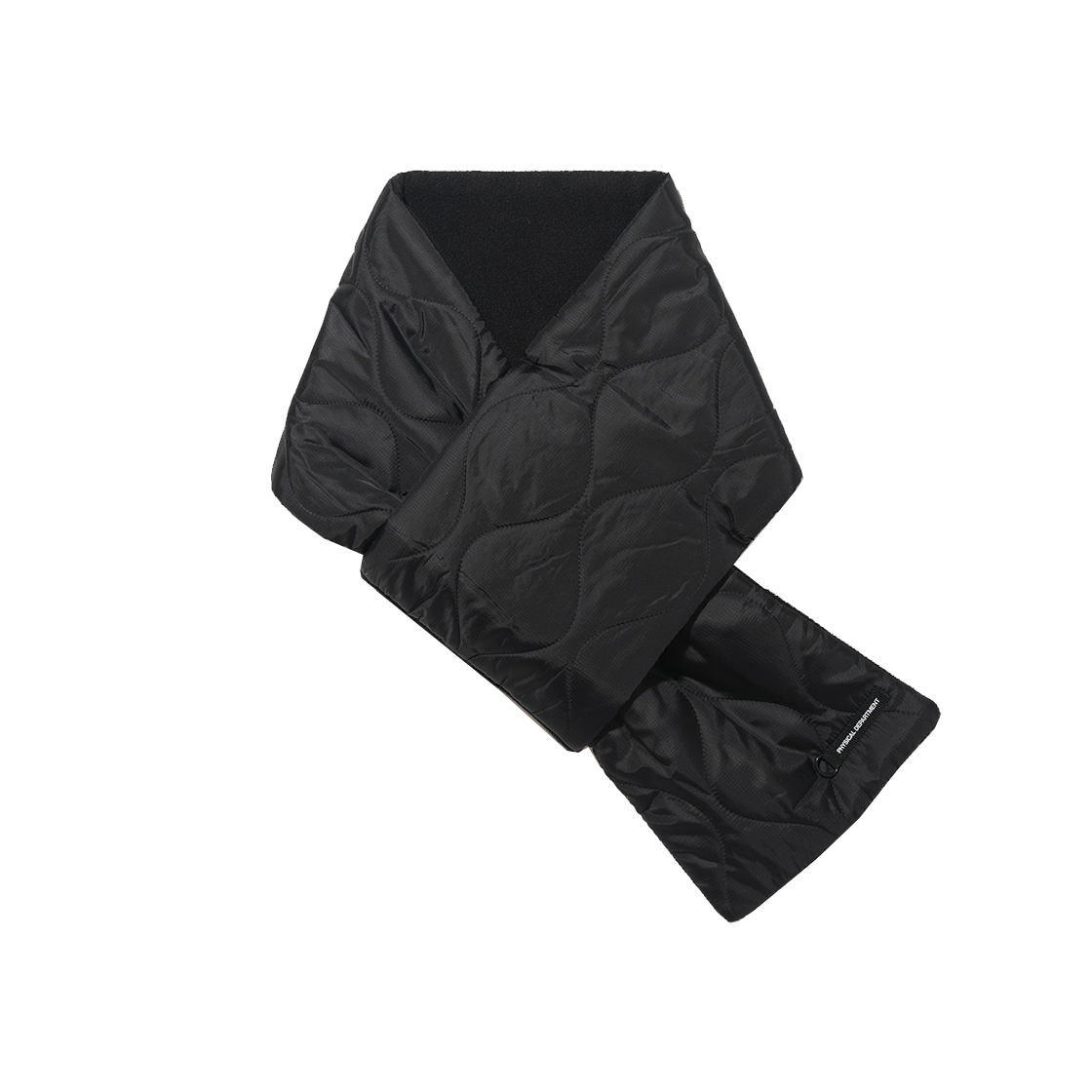 PFW2WM701ABK Phyps Dept Reversible Quilted Fleece Muffler Black