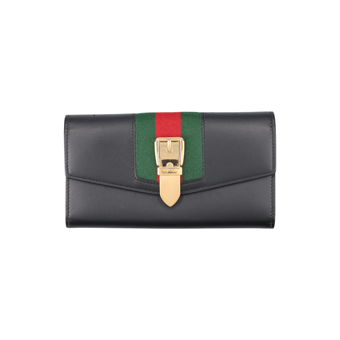 IT3AP6IP8N9O Gucci Sylvie Long Wallet Black