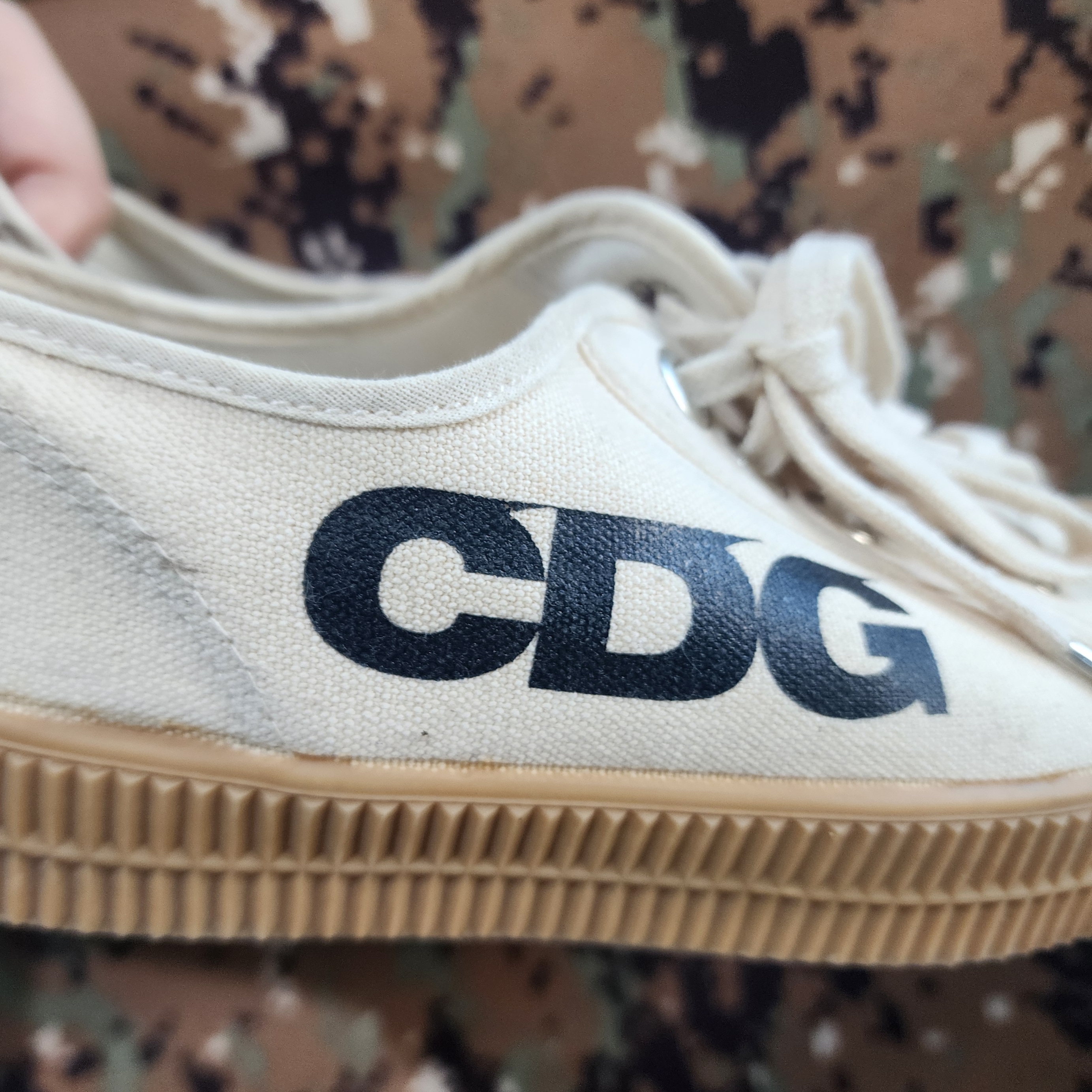 CDG x Novesta Star Master White 착용 스타일