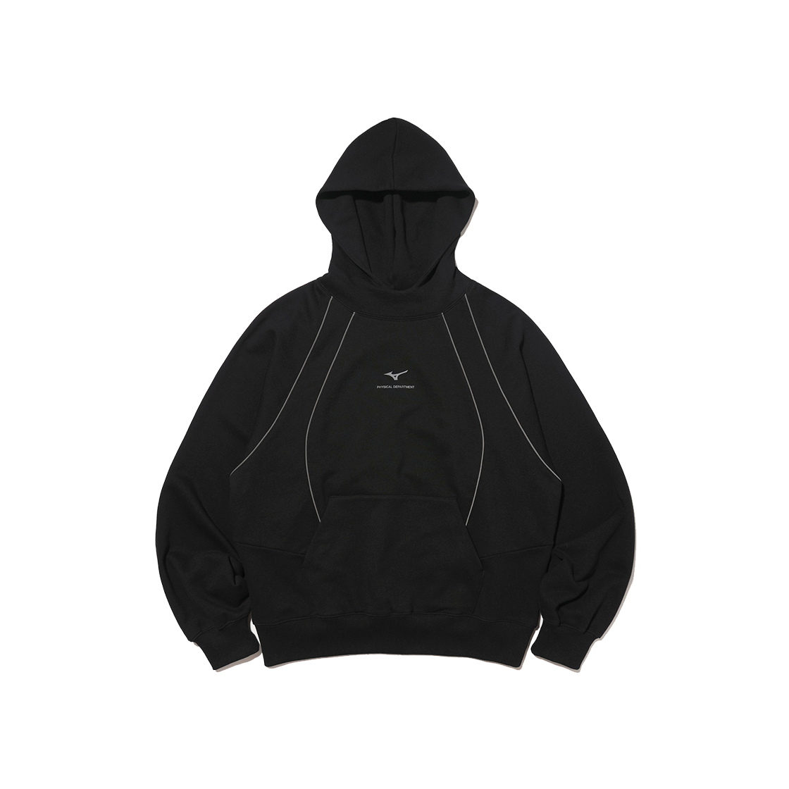 피뎁트 X 미즈노 파이핑 후드 블랙([Phyps Dept X Mizuno] Piping Hoodie Black)