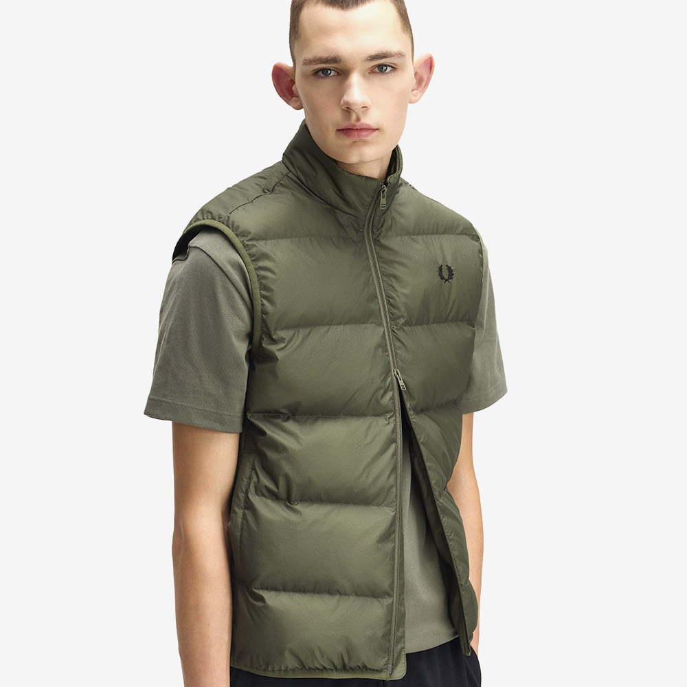 프레드페리 인슐레이트 베스트 로렐리스그린(Fred Perry Insulated Vest Laurel Wreath Green) - 3