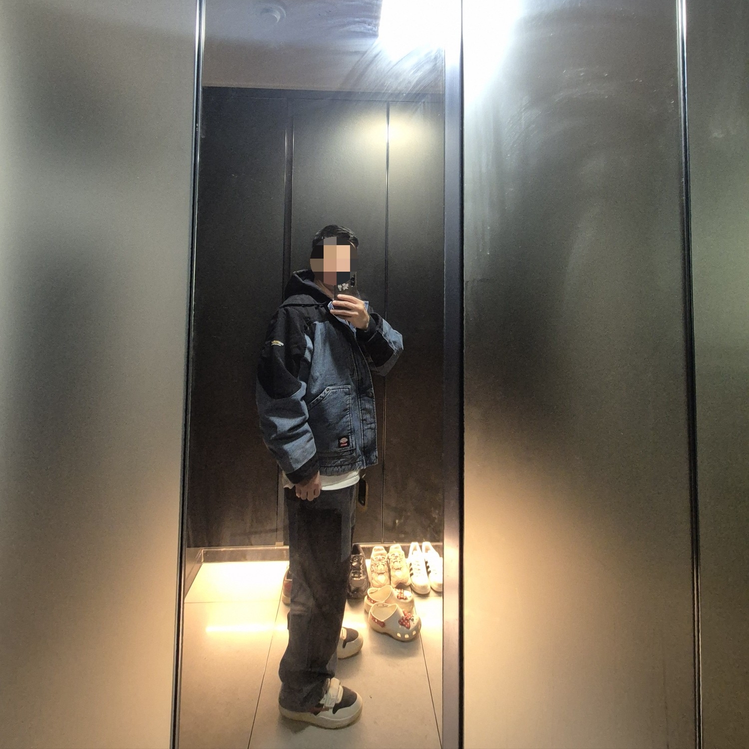 Supreme x Dickies Cordura Hooded Work Jacket Denim - 25FW 착용 스타일 - 5