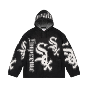 Supreme x Chicago White Sox Zip Up Hooded Sweater Black - 25FW