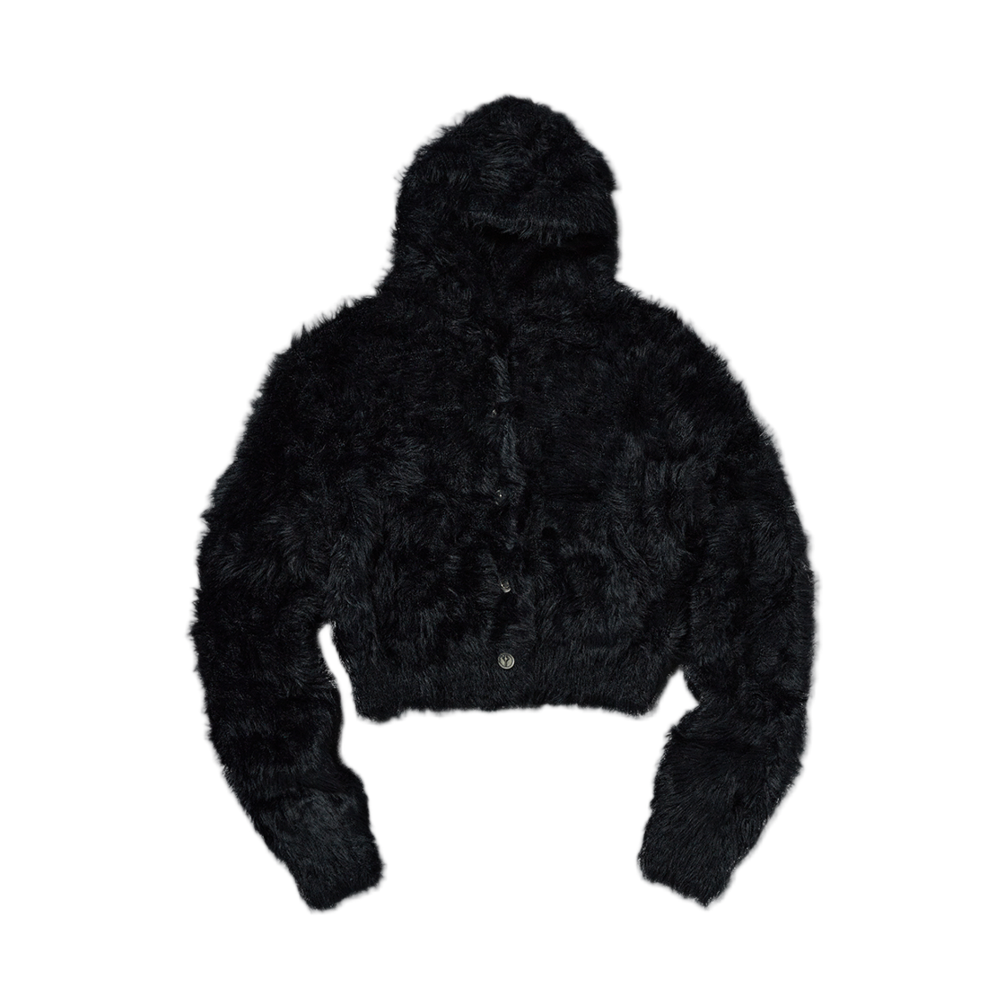 떠그 클럽 키메라 퍼 후드 집업 블랙(Thug Club Chimera Fur Hooded Zip Up Black) - 1