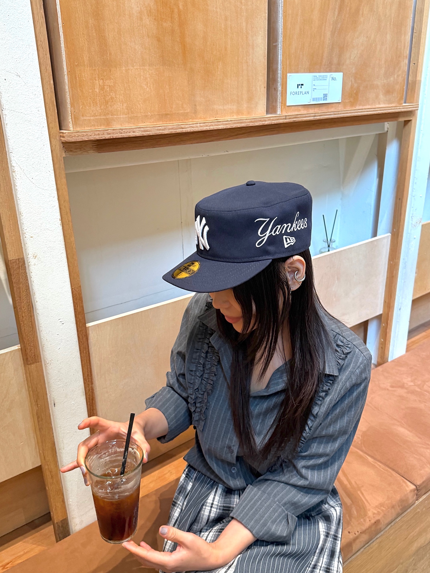 New Era MLB New York Yankees Pillbox Series Ball Cap Navy, Supreme Camera Bag + Mini Pouch Snow Camo - 25SS 착용 스타일 - 2