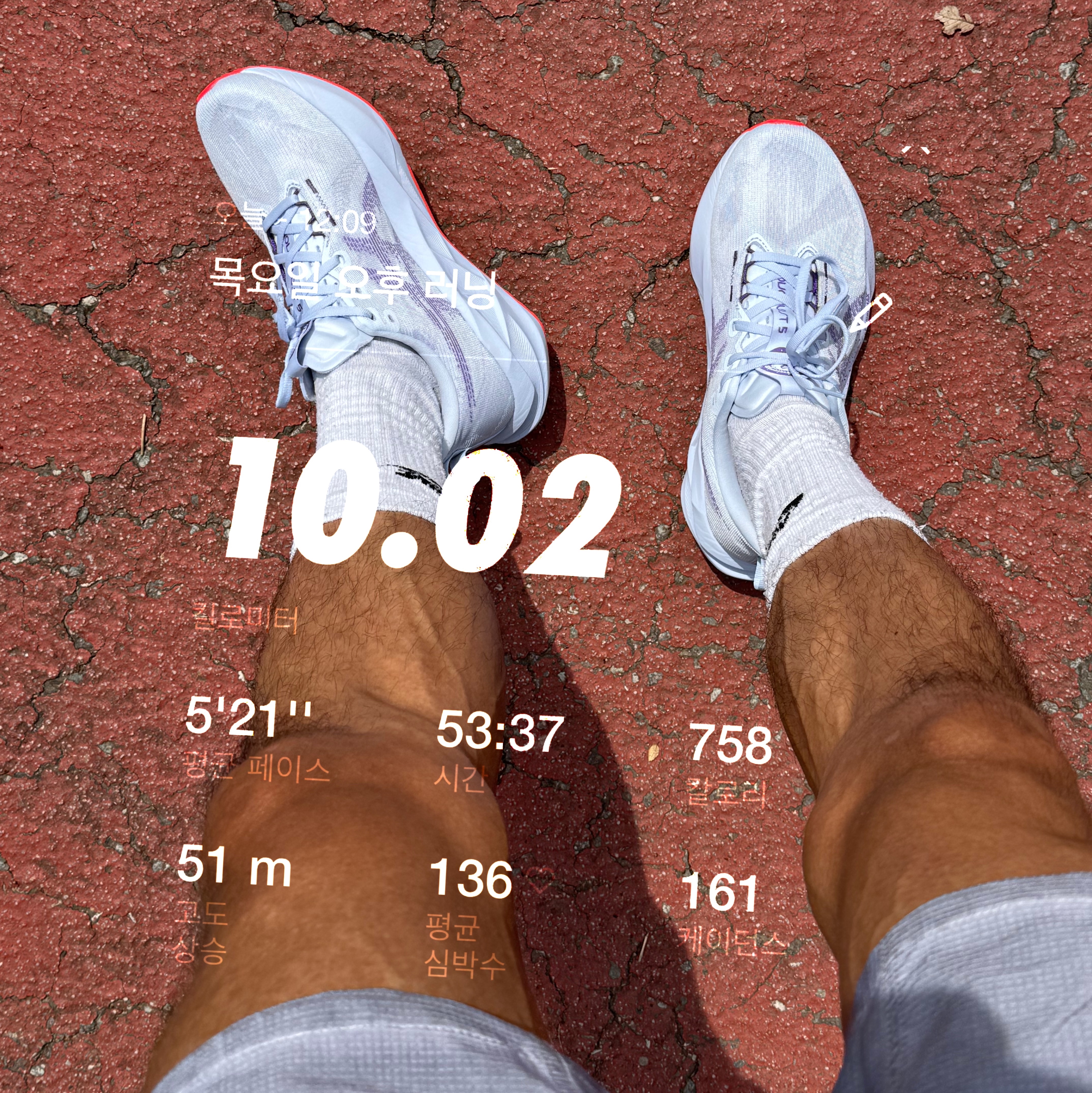 Asics Novablast 5 Tokyo Blue Fade Edo Purple 착용 스타일