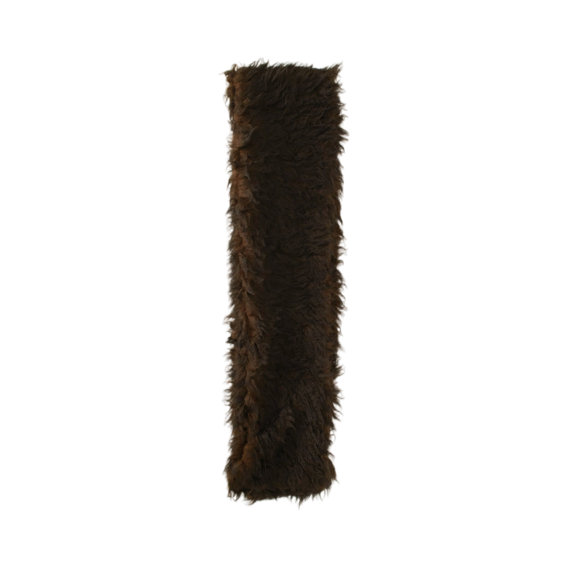 A4258FO Our Legacy Floss Scarf Ombre Brown Hairy Wool