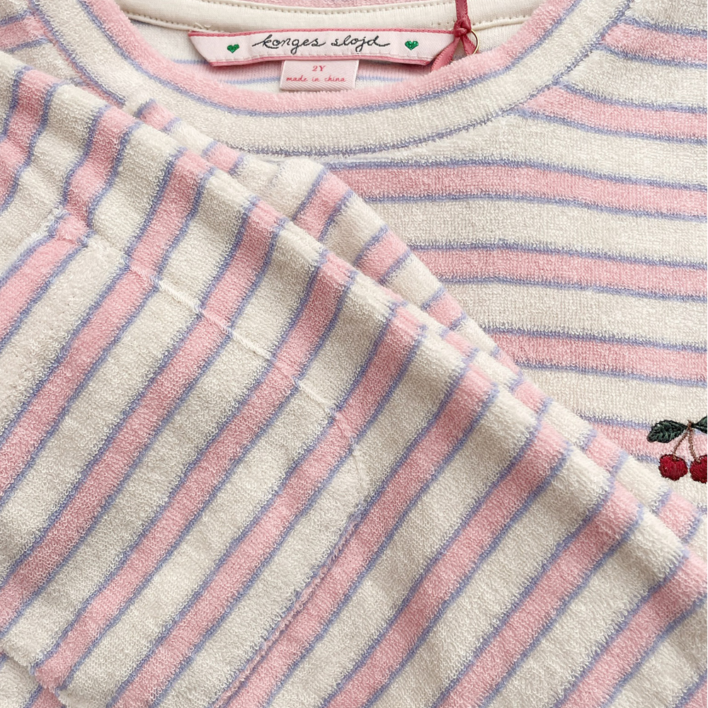 콩제슬래드 이티 스웻 팬츠 체리 스트라이프(Konges Sløjd Itty Sweat Pants Gots Lolly Stripe) - 3