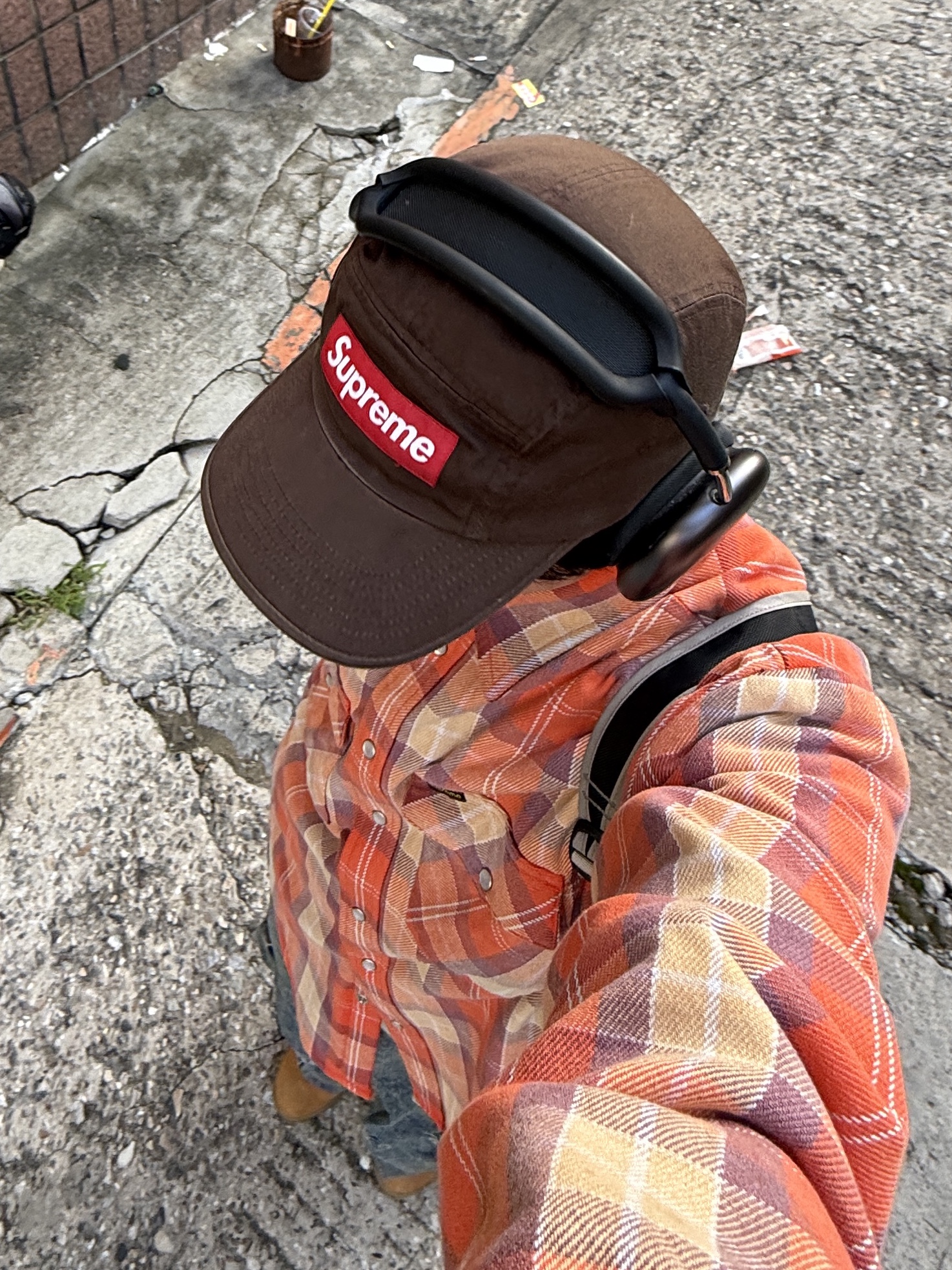 Timberland Premium 6 inch Waterproof Boot Wheat Nubuck - Medium, Supreme Quilted Flannel Snap Shirt Orange - 24SS 착용 스타일 - 5
