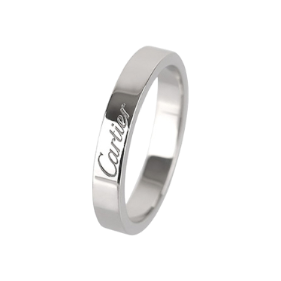 IT65DDFNCVAS Cartier C de Wedding Band Platinum Size 51 3mm