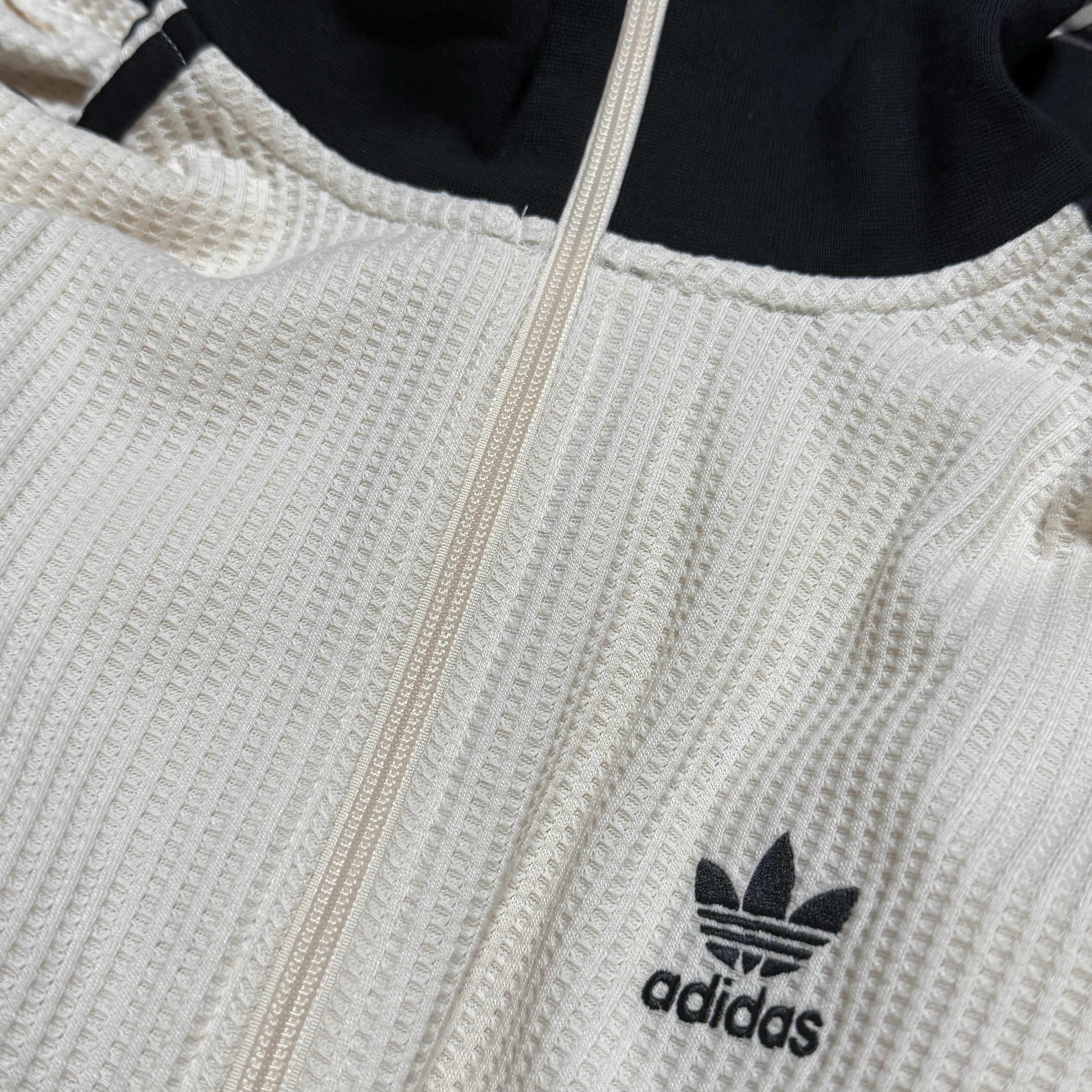 Adidas Waffle Beckenbauer Track Top Wonder White - KR Sizing 착용 스타일 - 1