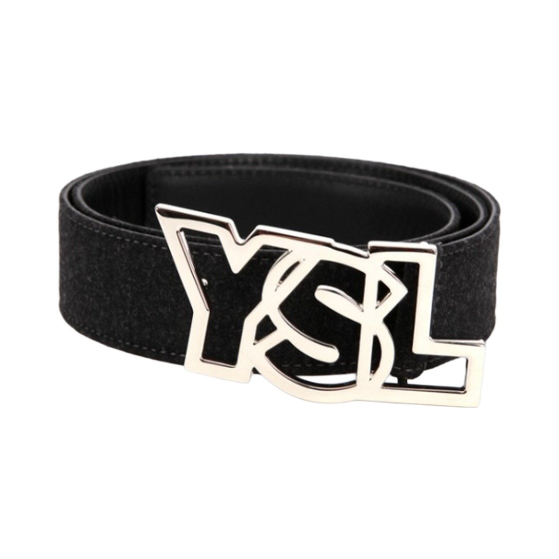 생로랑 로고 벨트 블랙(Saint Laurent Logo Belt Black)