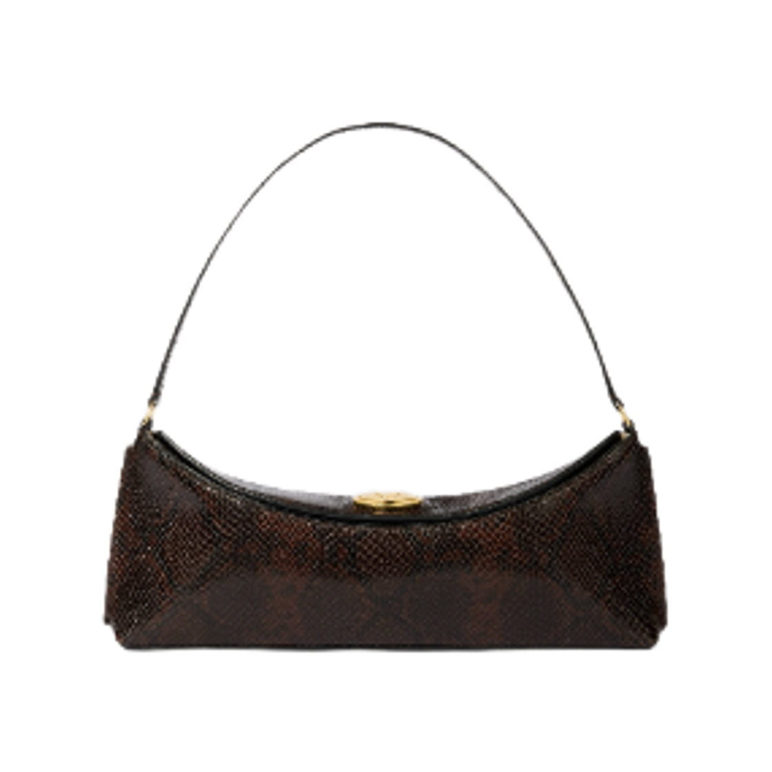 BAW00438AC0-5A01-880 Jacquemus Ovalo Folded Shoulder Bag Dark Brown