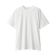 MUJI Jersey Crewneck Short Sleeve T-Shirt White