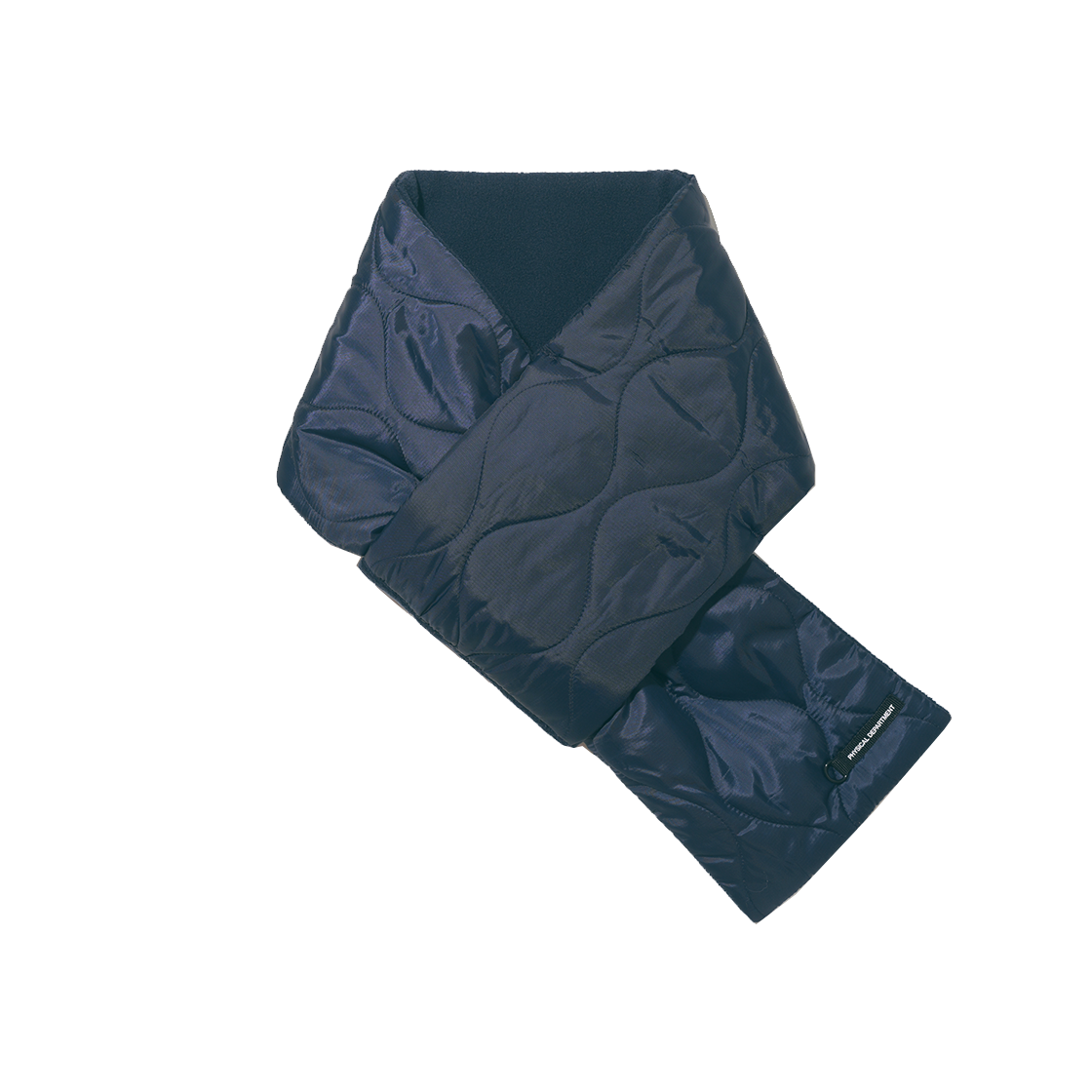 피지컬 디파트먼트 리버시블 퀄팅 플리스 머플러 네이비(Phyps Dept Reversible Quilted Fleece Muffler Navy)