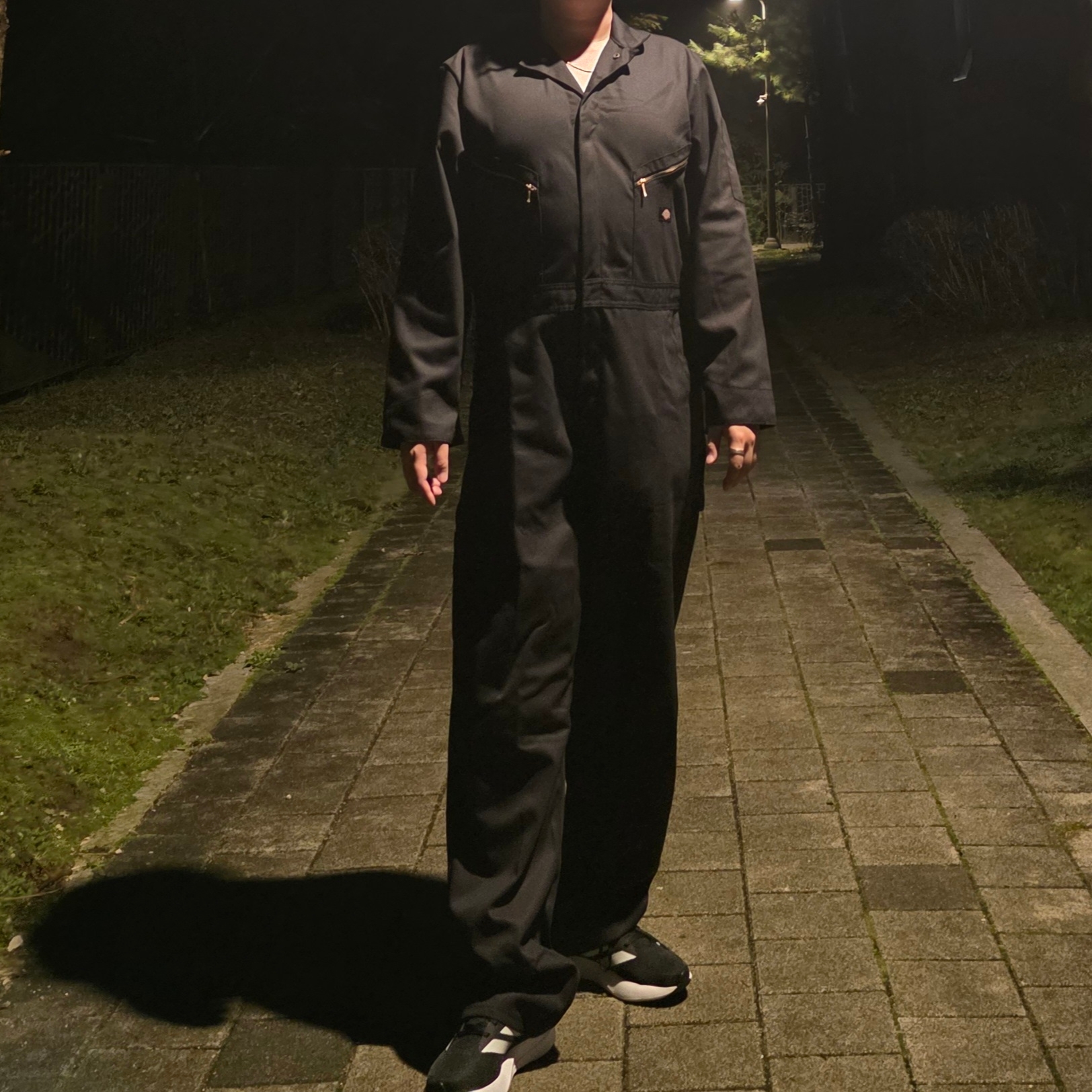Dickies Deluxe Blended Long Sleeve Regular Coveralls Black, Adidas Duramo RC Core Black Cloud White 착용 스타일