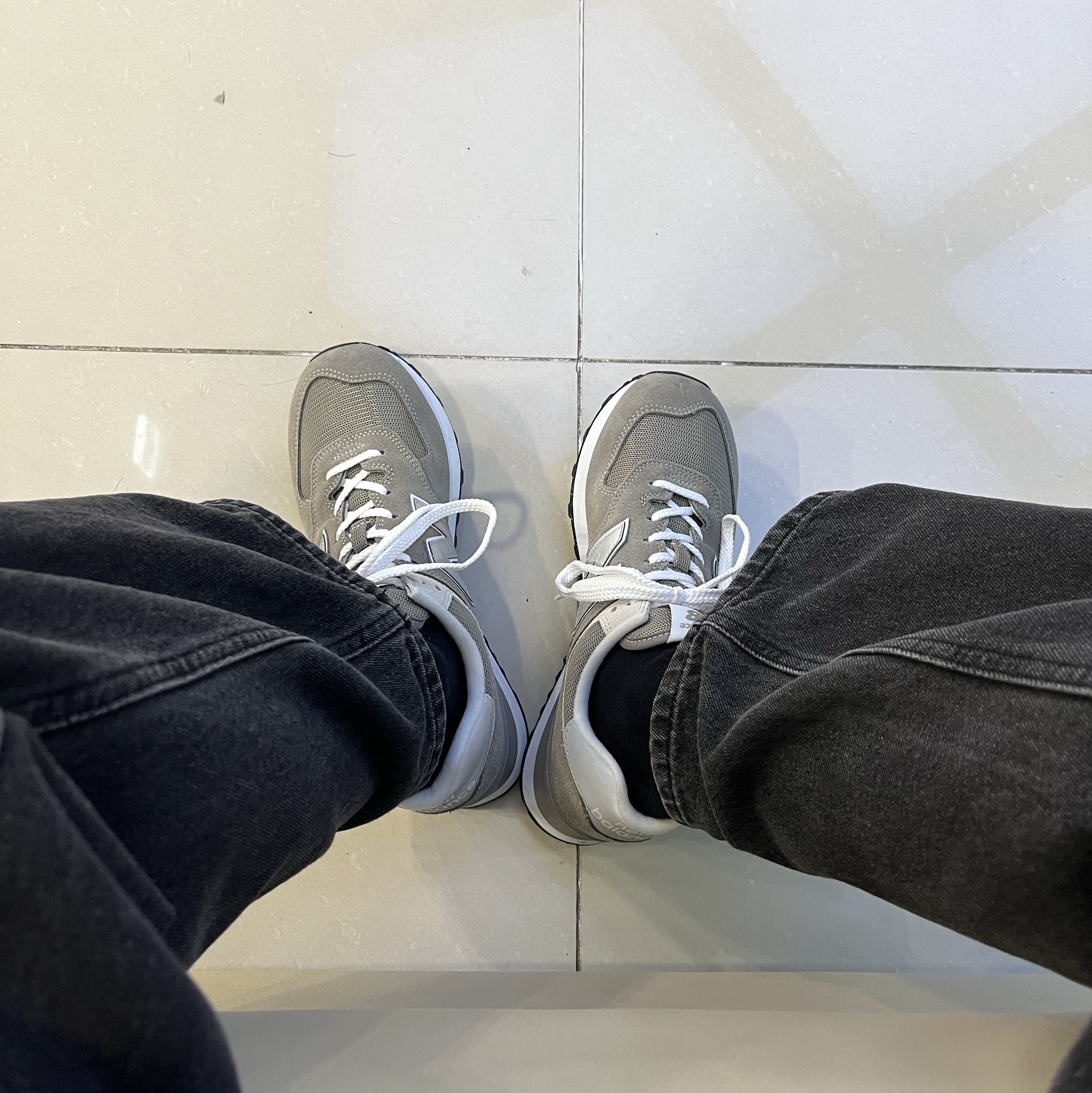 New Balance 574 Worn By Anyone Grey - D Standard 착용 스타일